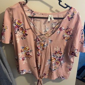 Light pink floral top